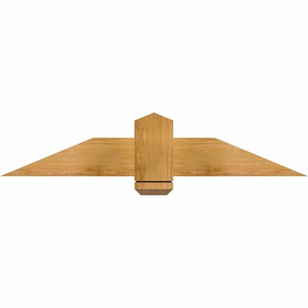 Ekena Millwork Eugene Rough Sawn Timber Gable Bracket, Western Red Cedar, 48"W x 10"H x 2"D x 6"F, 5/12 Pitch GBW048X10X0206EUG00RWR